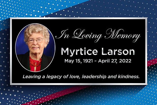 In Memoriam: Myrtice Larson (1921 - 2023)
